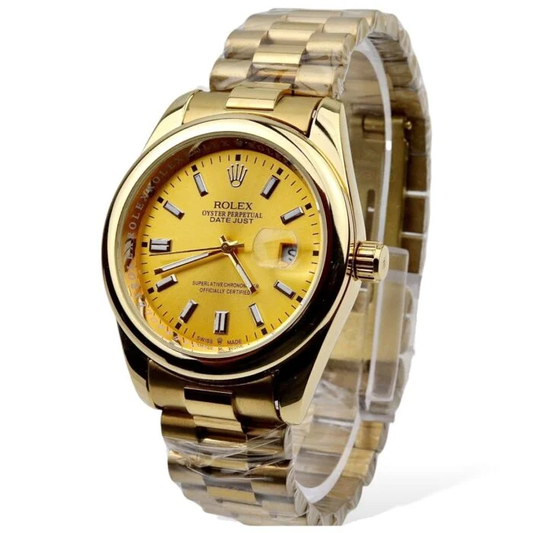 ROLEX MILGAUSS-Golden Dial with Golden Chain