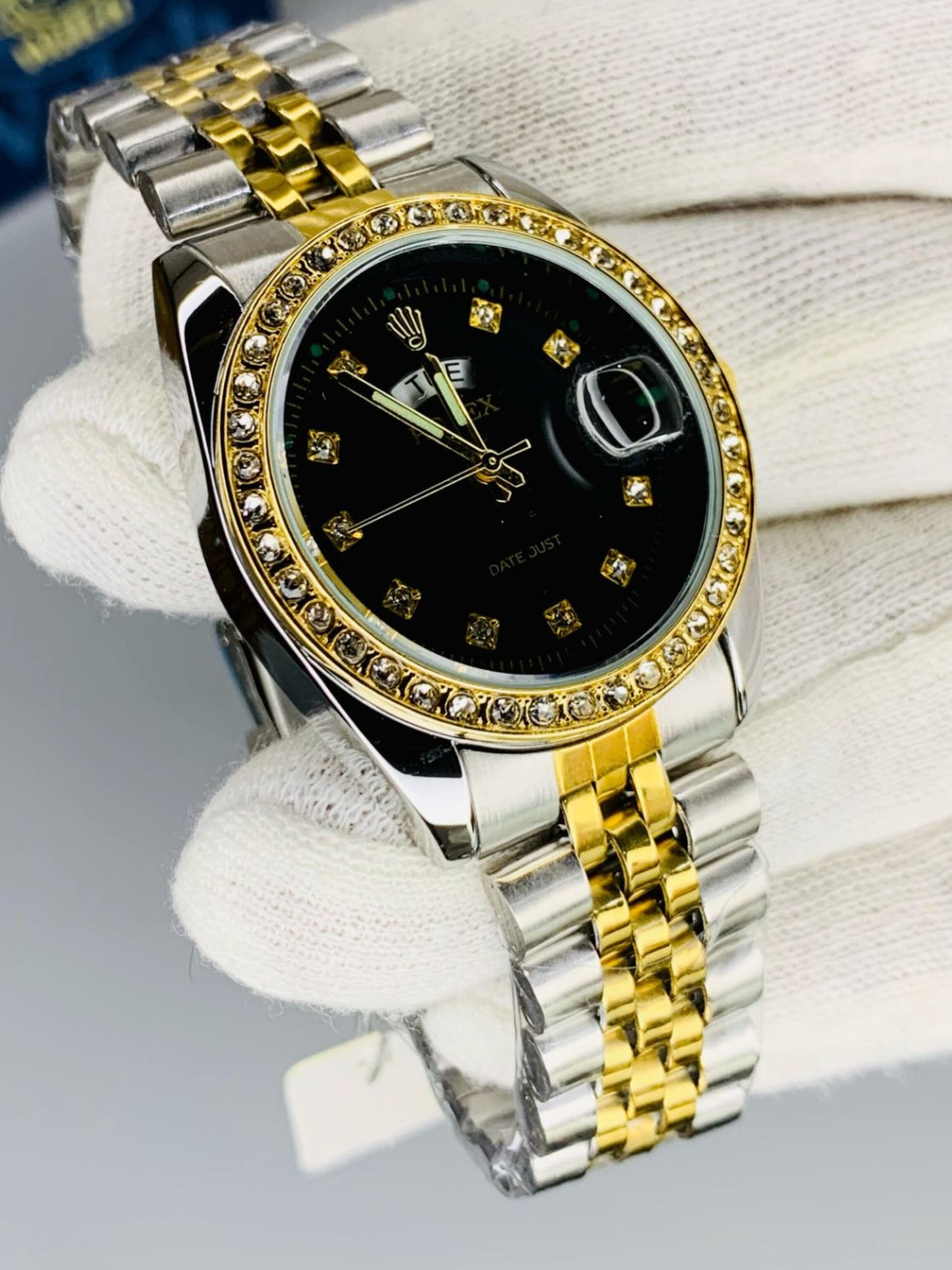 Rolex stone dial watch