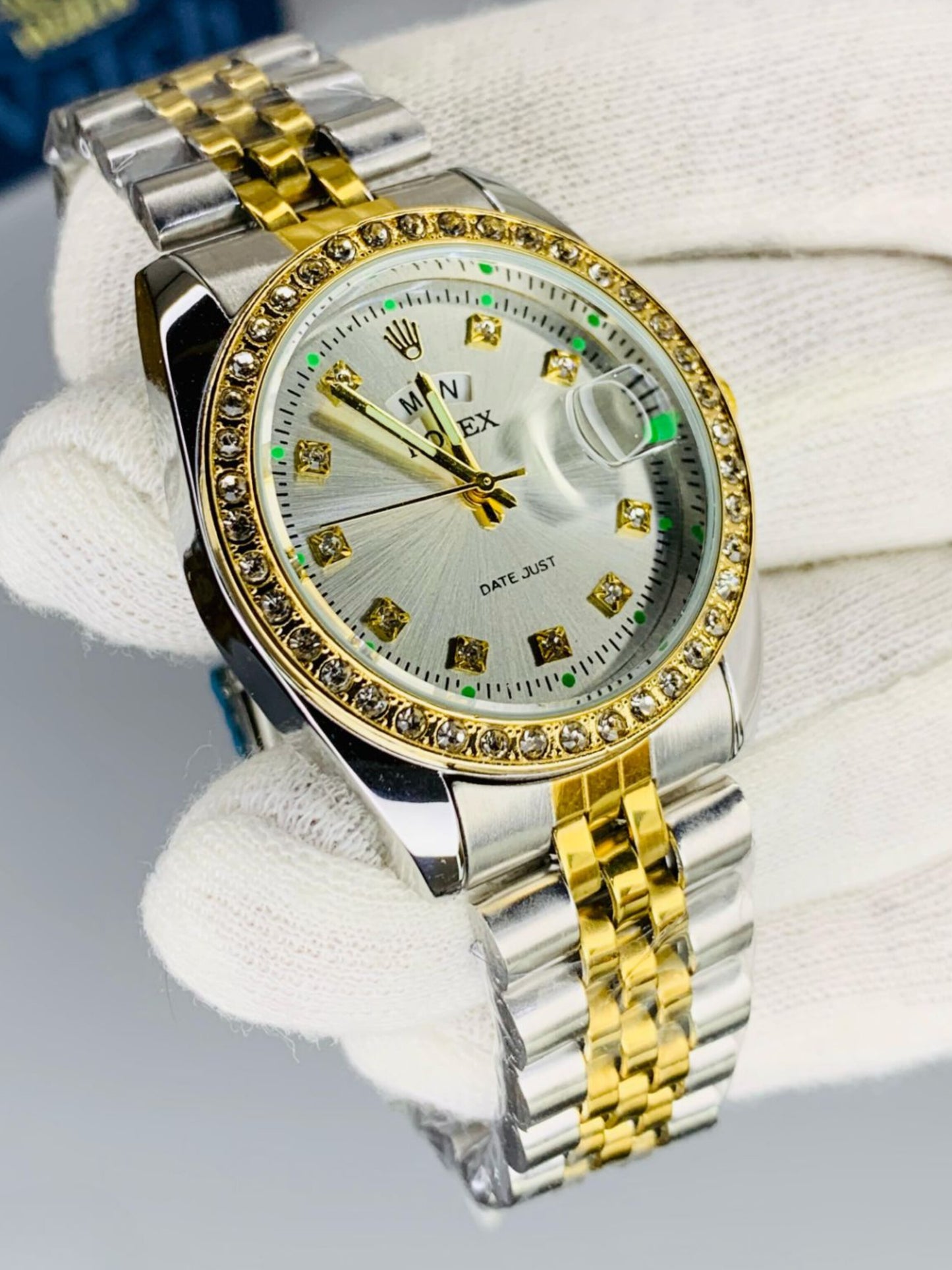 Rolex stone dial watch