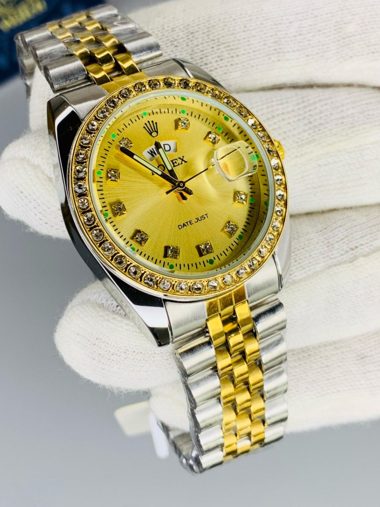 Rolex stone dial watch